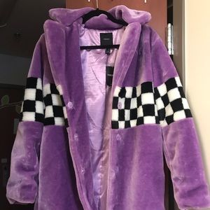 Purple long coat